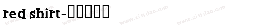 red shirt字体转换